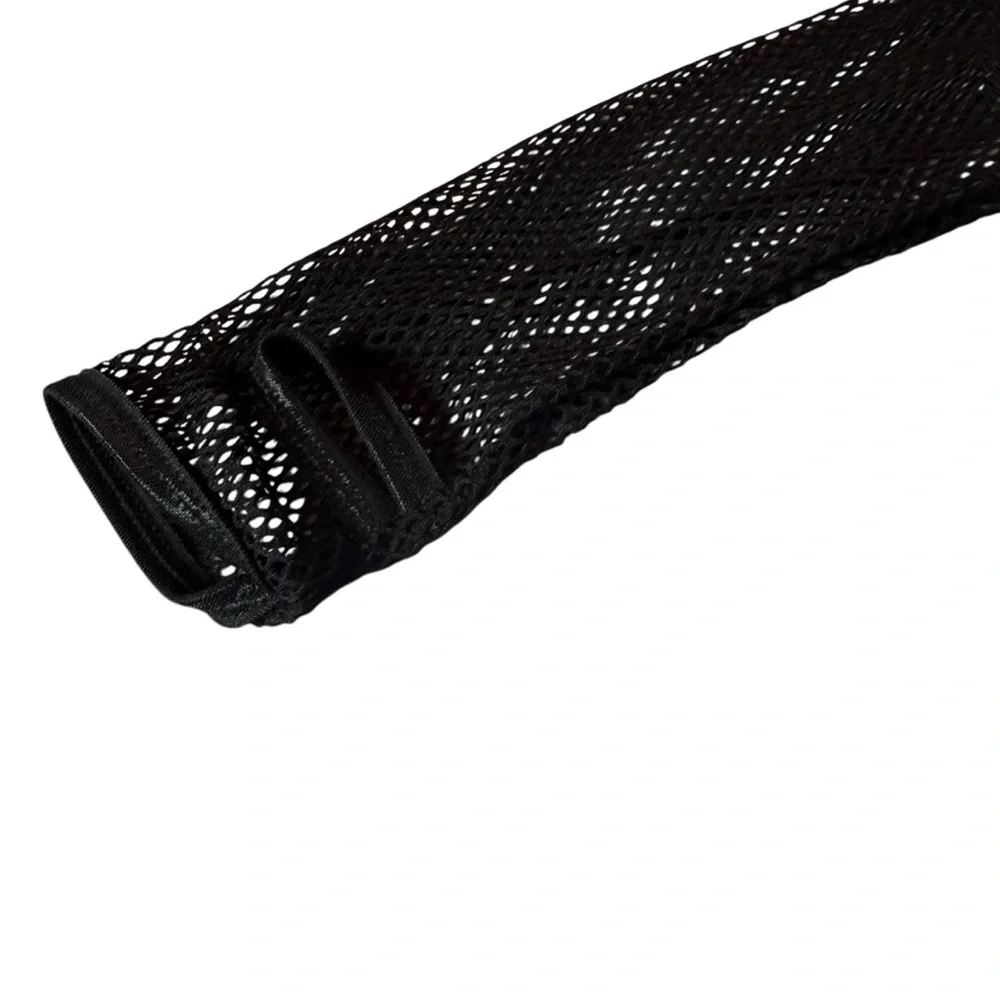 NWT CURRENT MOOD BLACK STUDDED MESH LONG SLEEVE TOP – SIZE M DOLLS KILL - Picture 13 of 13